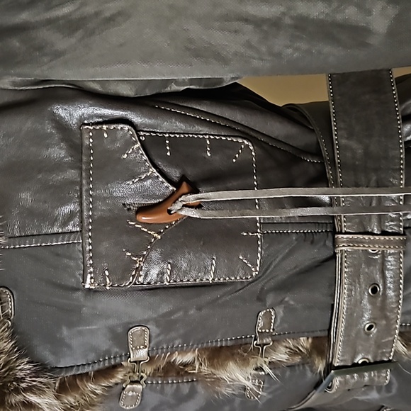 Danier Leather/Fabric/Real Fur Jacket - Picture 4 of 15